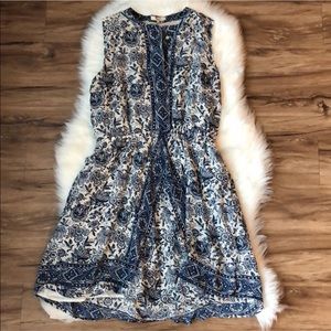 Madewell Marcy Blue Printed Dress